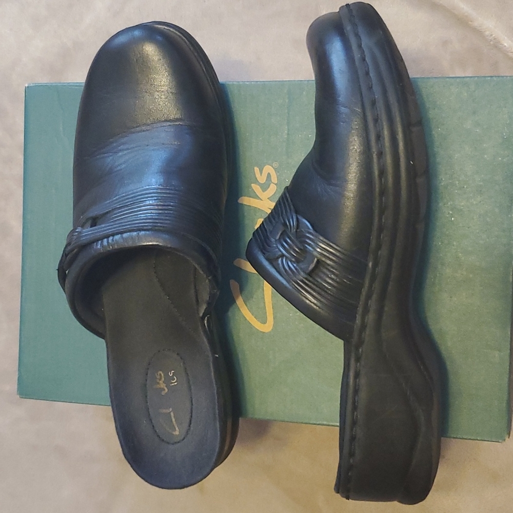 Clark's Black Clogs